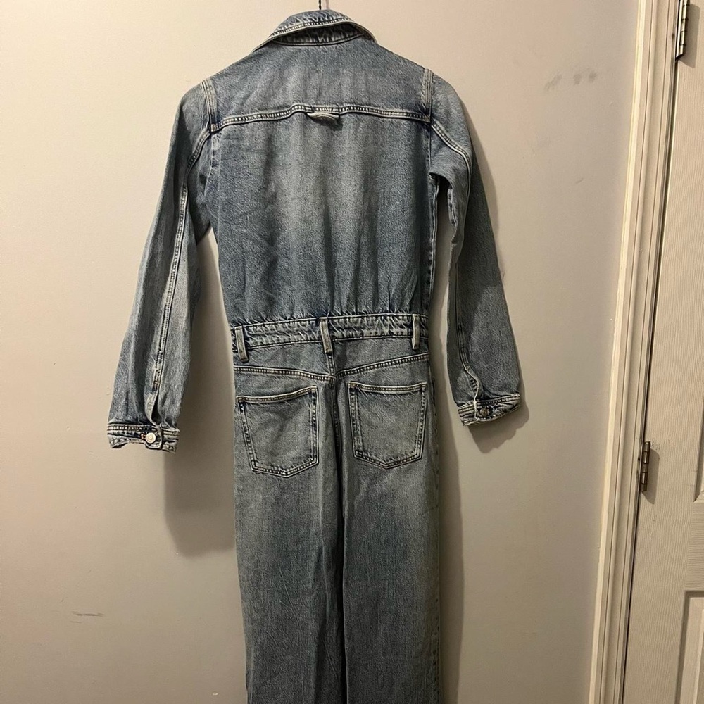 Zara Light Blue Flare Jeans - Picture 5 of 7